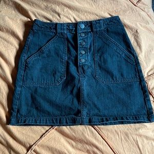 Hollister Black Denim Skirt